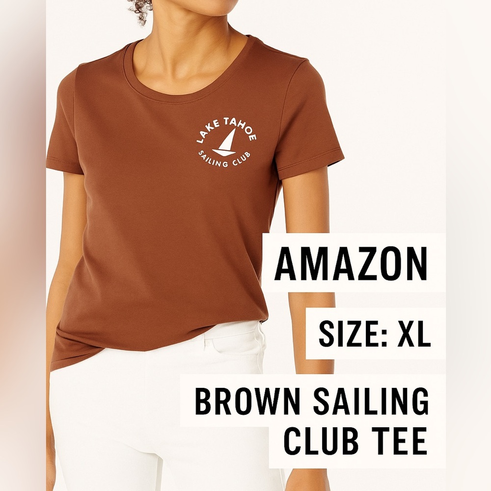 Amazon Brown Sailing Club Tee